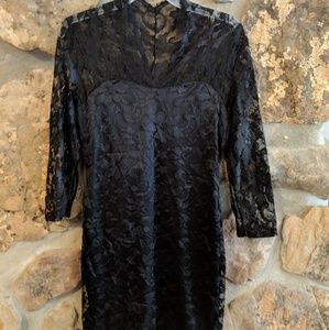 Little black lace dress